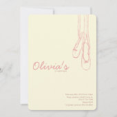 Eenvoudige en elegante kleine danseruitvindingen kaart (Voorkant)