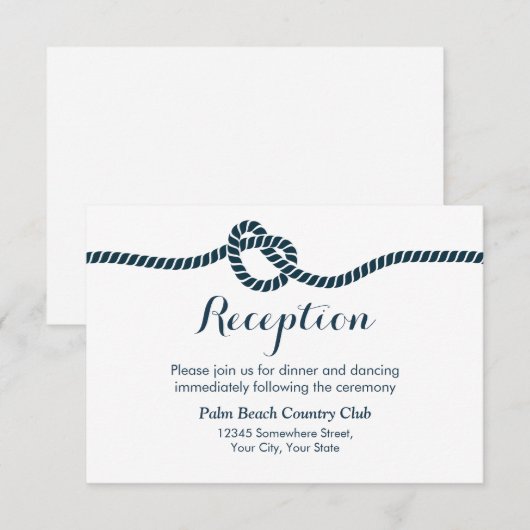 Eenvoudige en elegante koppeling van de afleiding informatiekaartje (Voorkant / Achterkant)