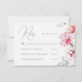 Eenvoudige en elegante lavender Paarse RSVP (Voorkant)