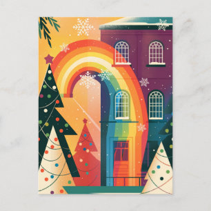 Eenvoudige en elegante moderne Gay Christmas Kaart