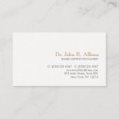 Eenvoudige en elegante professionele psychiater visitekaartje (Voorkant)