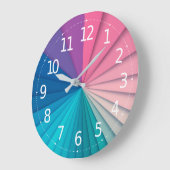 Eenvoudige en elegante Ray van kleuren | Wandklok (Hoek)