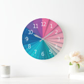 Eenvoudige en elegante Ray van kleuren | Wandklok (Huis)