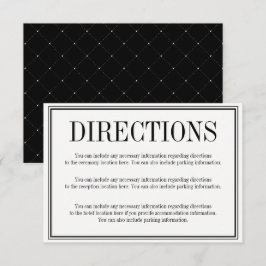 Eenvoudige en Elegante Richting Bijlagekaart Kaart