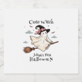 Eenvoudige en elegante Schattigee heks eerste Hall Bier Etiket (Enkel label)