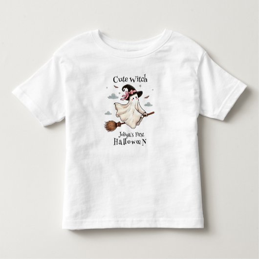 Eenvoudige en elegante Schattigee heks eerste Hall Kinder Shirts (Voorkant)