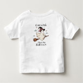 Eenvoudige en elegante Schattigee heks eerste Hall Kinder Shirts (Achterkant)