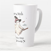 Eenvoudige en elegante Schattigee heks eerste Hall Latte Mok (Rechterhoek)