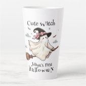 Eenvoudige en elegante Schattigee heks eerste Hall Latte Mok (Voorkant)