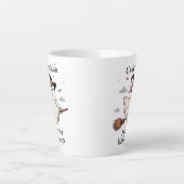 Eenvoudige en elegante Schattigee heks eerste Hall Latte Mok (Voorkant)
