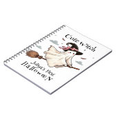 Eenvoudige en elegante Schattigee heks eerste Hall Notitieboek (Linkerzijde)