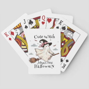 Eenvoudige en elegante Schattigee heks eerste Hall Pokerkaarten