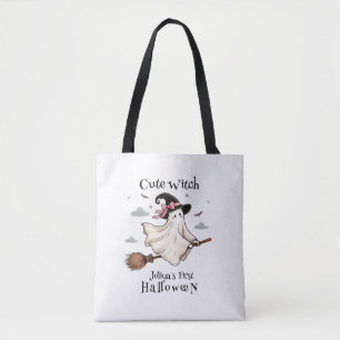 Eenvoudige en elegante Schattigee heks eerste Hall Tote Bag