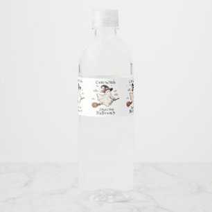Eenvoudige en elegante Schattigee heks eerste Hall Waterfles Etiket