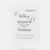 Eenvoudige en elegante Spring Summer Wedding Acryl Bord (Hoek)