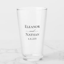 Eenvoudige en elegante Spring Summer Wedding Glass
