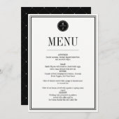 Eenvoudige en elegante stemmenkaart menu (Voorkant / Achterkant)
