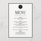 Eenvoudige en elegante stemmenkaart menu (Voorkant)