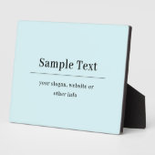 Eenvoudige en elegante tekst Sjabloon | Licht blau Fotoplaat (Zijkant)