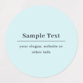 Eenvoudige en elegante tekst Sjabloon | Licht blau Labels (Design 1)