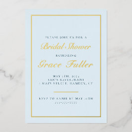 Eenvoudige en Elegante Typografie Folie Uitnodigin Uitnodiging