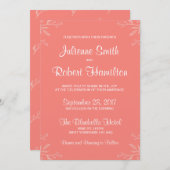 Eenvoudige en elegante uitnodiging tot het indiene (Voorkant / Achterkant)