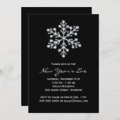 Eenvoudige en elegante uitnodiging van de Eve Part (Voorkant / Achterkant)