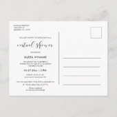 Eenvoudige en elegante Virtual Vrijgezellenfeest f Briefkaart (Achterkant)