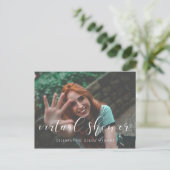 Eenvoudige en elegante Virtual Vrijgezellenfeest f Briefkaart (Staand voorkant)