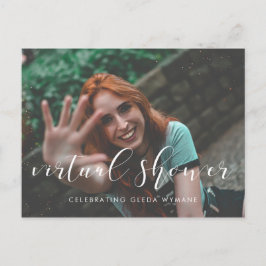 Eenvoudige en elegante Virtual Vrijgezellenfeest f Briefkaart