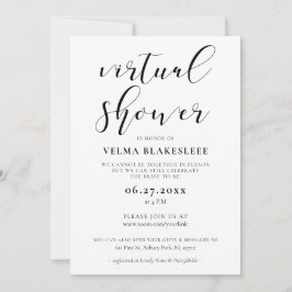 Eenvoudige en elegante virtuele douche kaart