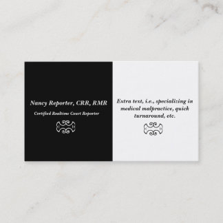 Eenvoudige en elegante Visitekaartjes van het rapp