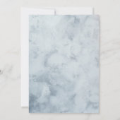 eenvoudige en elegante witte Masquerade Party Verj Kaart (Achterkant)