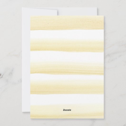 Eenvoudige en Elegante Zachte Waterverf Kerstmis Feestdagenkaart (Achterkant)