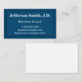 Eenvoudige en elementaire barrière in het Visiteka Visitekaartje (Voorkant / Achterkant)