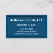 Eenvoudige en elementaire barrière in het Visiteka Visitekaartje (Voorkant)