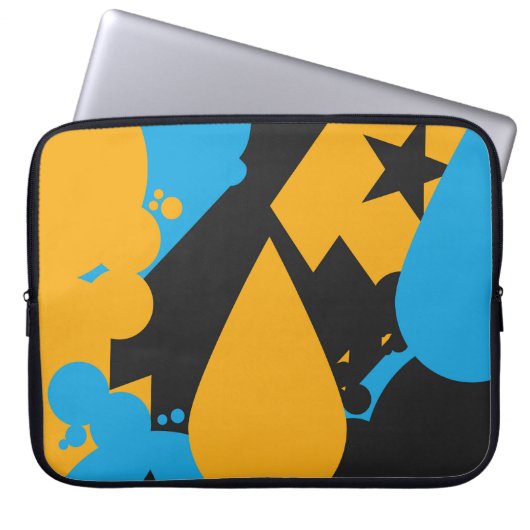 Eenvoudige en gedurfde tranen laptop sleeve (Voorkant)