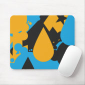 Eenvoudige en gedurfde tranen muismat (Met muis)