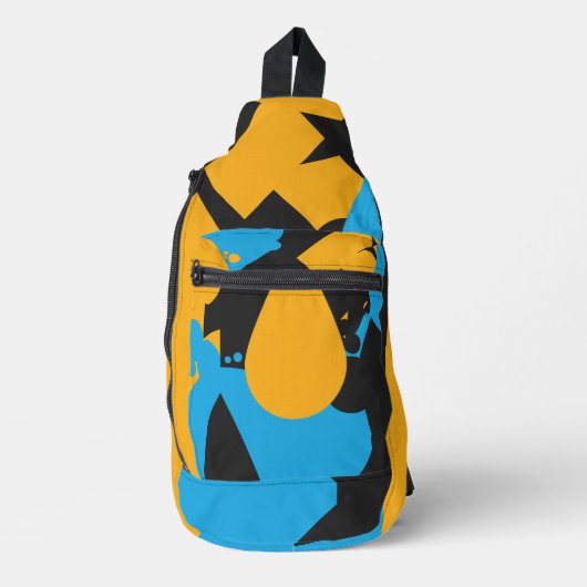 Eenvoudige en gedurfde tranen sling bag (Voorkant)