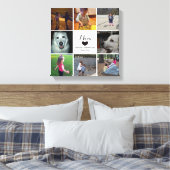 Eenvoudige en grafische foto-collage voor mam met  canvas afdruk (Insitu (Slaapkamer))