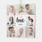 Eenvoudige en grafische fotocollage | Liefde met h Keramisch Ornament (Links)