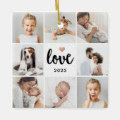 Eenvoudige en grafische fotocollage | Liefde met h Keramisch Ornament (Voorkant)