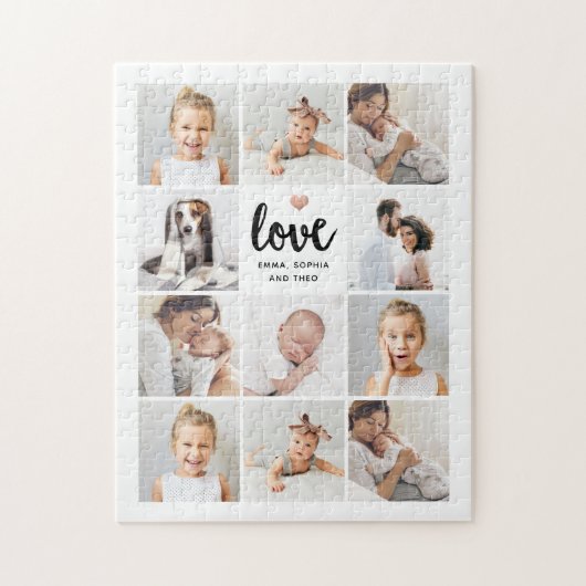 Eenvoudige en grafische fotocollage | Liefde met h Legpuzzel (Verticaal)