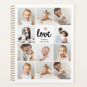 Eenvoudige en grafische fotocollage | Liefde met h Planner (Voorkant)