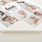 Eenvoudige en grafische fotocollage | Liefde met h Sherpa Deken (3/4)