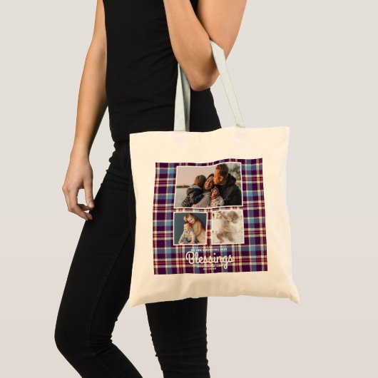 Eenvoudige en grafische fotocollage | Liefde met h Tote Bag (Voorkant (product))