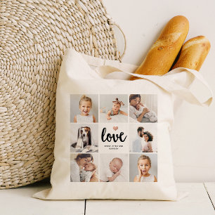 Eenvoudige en grafische fotocollage   Liefde met h Tote Bag