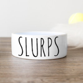 Eenvoudige en grappige slurps-gepersonaliseerde Do Voerbakje