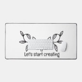 Eenvoudige en kalme ontwerp bureaumat (Keyboard & Muis)