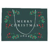 Eenvoudige en klassieke Floral Lijst Holiday Gift  Groot Cadeauzakje (Achterkant)